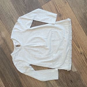 CR KIDS Ruffled Long Sleeve Tee